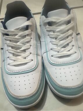 fabkids Navy and White sneakers.